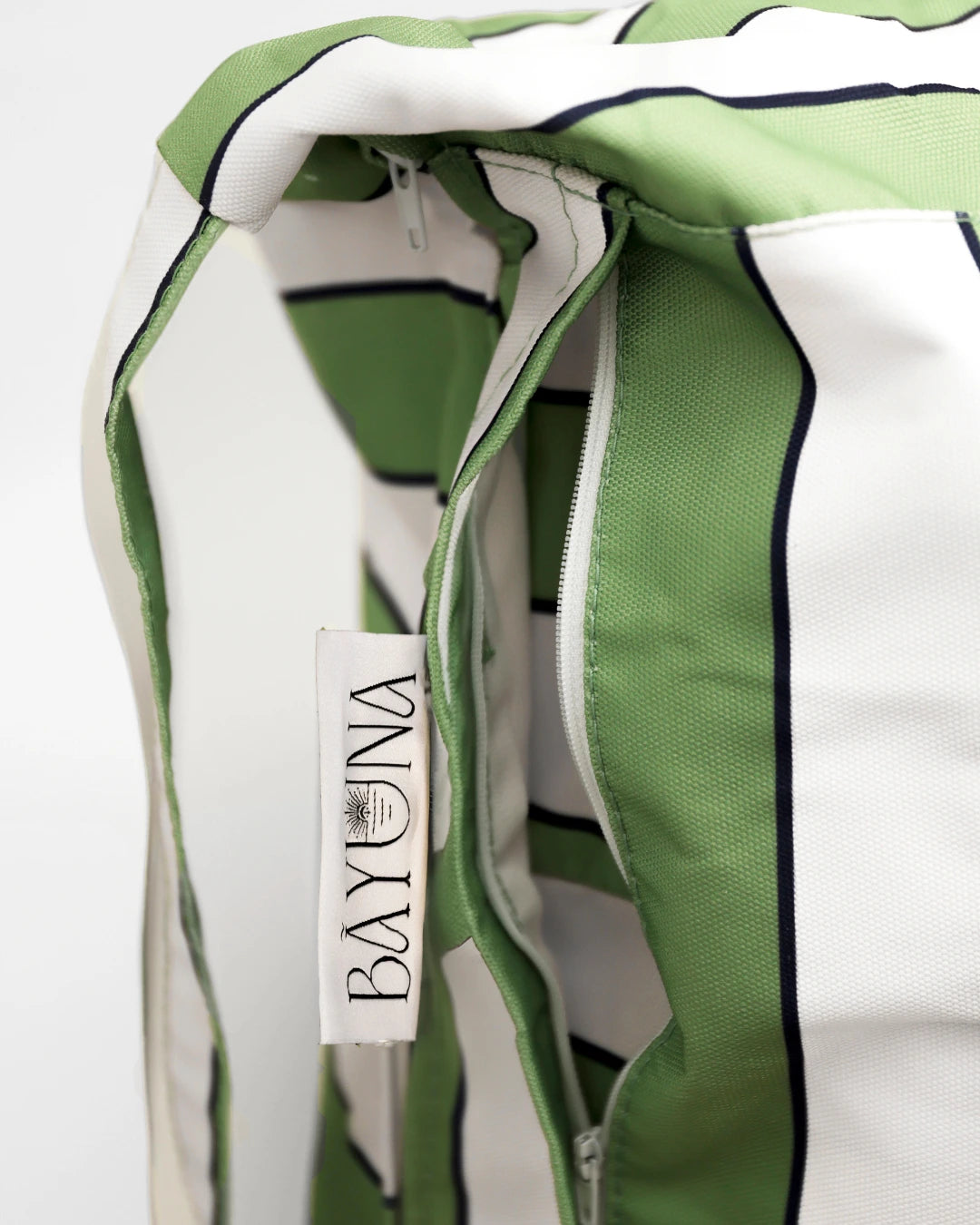 Bayuna Beach Bean Bag - Stripe green