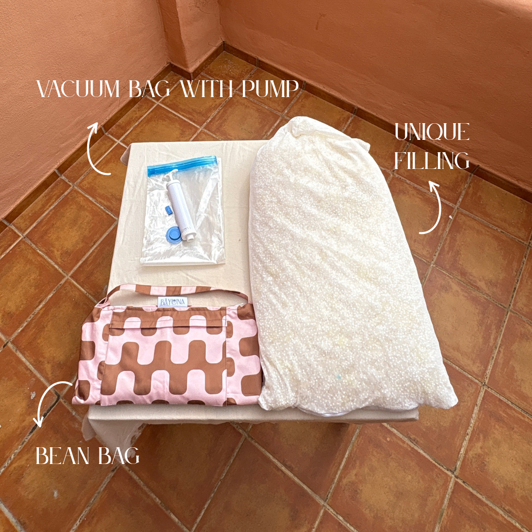 Bayuna Beach Bean Bag - Wave Brown